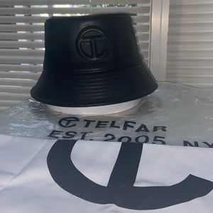 Brand New Telfar Leather bucket Hat